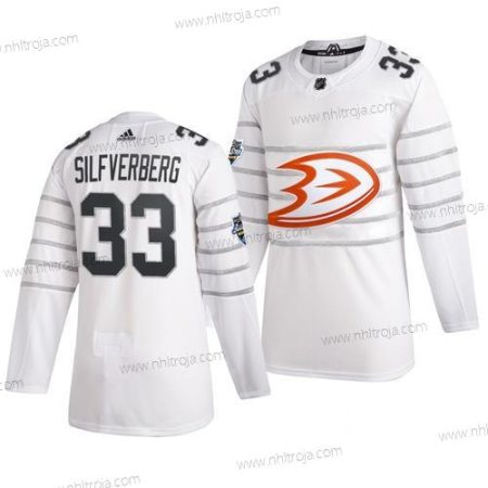 Adidas Herrar Anaheim Ducks #33 Jakob Silfverberg Vit 2020 NHL All-Star Game Tröjor