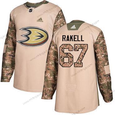 Adidas Herrar Anaheim Ducks #67 Rickard Rakell Camo Autentisk 2017 Veterans Day Stitched NHL Tröjor