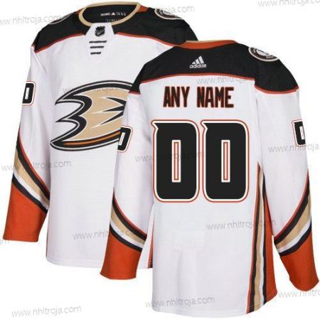 Adidas Herrar Anaheim Ducks Skräddarsydda Vit Autentisk Skräddarsydda Tröjor