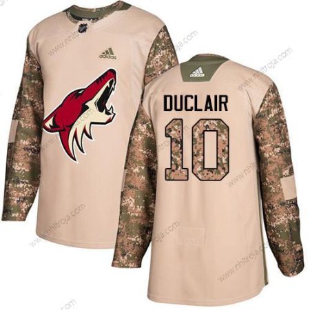 Adidas Herrar Arizona Coyotes #10 Anthony Duclair Camo Autentisk 2017 Veterans Day Stitched NHL Tröjor