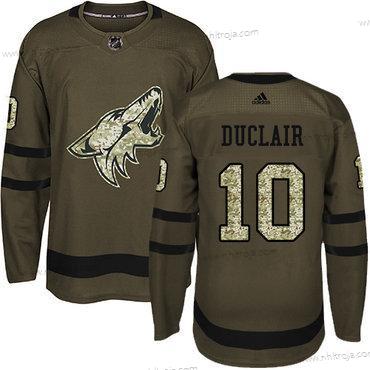 Adidas Herrar Arizona Coyotes #10 Anthony Duclair Grön Salute to Service Stitched NHL Tröjor