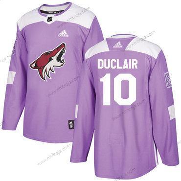 Adidas Herrar Arizona Coyotes #10 Anthony Duclair Lila Autentisk Bekämpar cancer Stitched NHL Tröjor