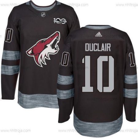 Adidas Herrar Arizona Coyotes #10 Anthony Duclair Svart 1917-2017 100th Jubileum Stitched NHL Tröjor