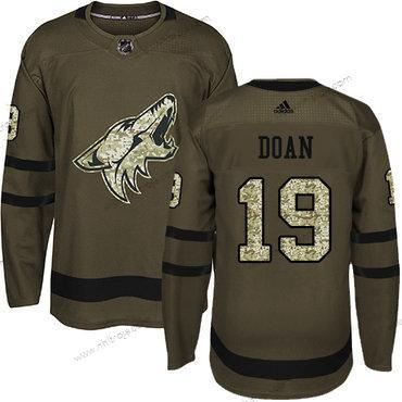 Adidas Herrar Arizona Coyotes #19 Shane Doan Grön Salute to Service Stitched NHL Tröjor