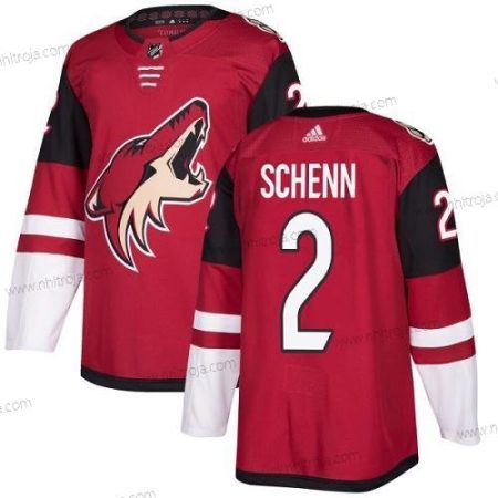 Adidas Herrar Arizona Coyotes #2 Luke Schenn Röd Autentisk Stitched NHL Hemma Tröjor