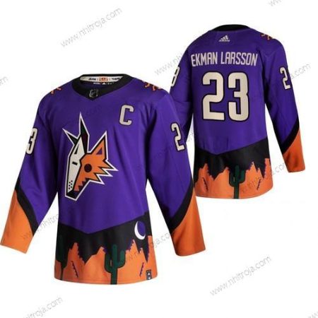 Adidas Herrar Arizona Coyotes #23 Oliver Ekman-Larsson Lila 2020-21 Omvänd Retro Alternativ NHL Tröjor