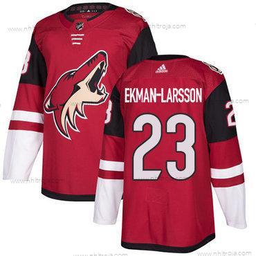 Adidas Herrar Arizona Coyotes #23 Oliver Ekman-Larsson Röd Autentisk Stitched NHL Hemma Tröjor