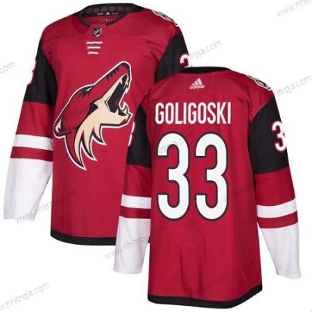 Adidas Herrar Arizona Coyotes #33 Alex Goligoski Röd Autentisk Stitched NHL Hemma Tröjor