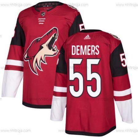 Adidas Herrar Arizona Coyotes #55 Jason Demers Röd Autentisk Stitched NHL Hemma Tröjor