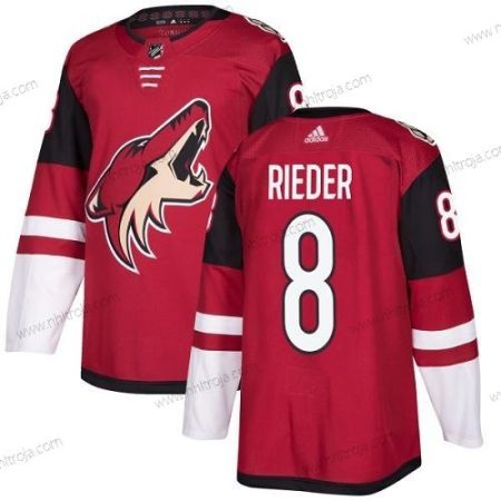 Adidas Herrar Arizona Coyotes #8 Tobias Rieder Röd Autentisk Stitched NHL Hemma Tröjor