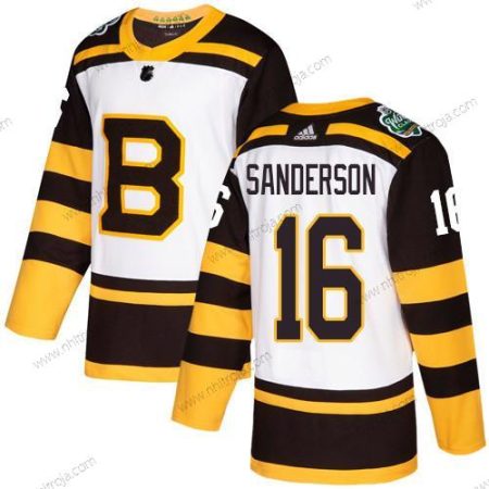 Adidas Herrar Boston Bruins #16 Derek Sanderson Vit Autentisk 2019 Vinter Klassisk Stitched NHL Tröjor