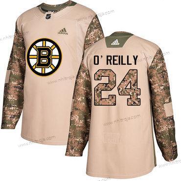 Adidas Herrar Boston Bruins #24 Terry O’Reilly Camo Autentisk 2017 Veterans Day Stitched NHL Tröjor