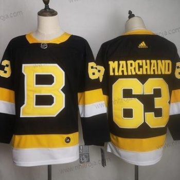 Adidas Herrar Boston Bruins 63 Brad Marchand Svart Tröjor