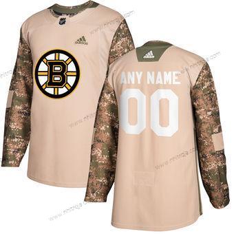 Adidas Herrar Boston Bruins Skräddarsydda Camo Veterans Day Träning Tröjor