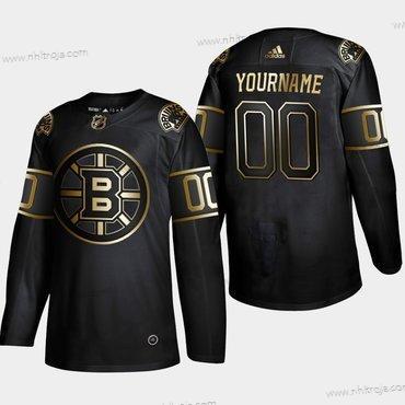 Adidas Herrar Boston Bruins Skräddarsydda Svart Guld Tröjor