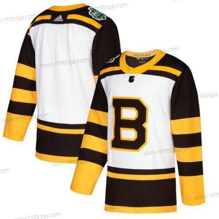 Adidas Herrar Boston Bruins Skräddarsydda Vit Blank 2019 Vinter Klassisk Autentisk Tröjor