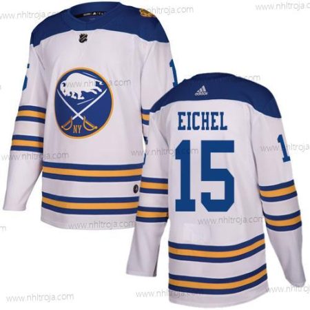 Adidas Herrar Buffalo Sabres #15 Jack Eichel Vit Autentisk 2018 Vinter Klassisk Stitched NHL Tröjor