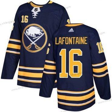 Adidas Herrar Buffalo Sabres #16 Pat Lafontaine Marin Blå Autentisk Stitched NHL Hemma Tröjor