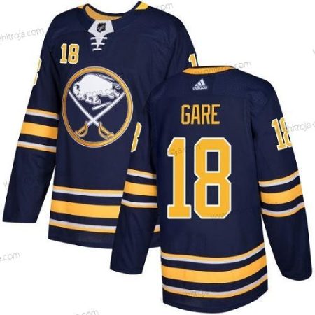 Adidas Herrar Buffalo Sabres #18 Danny Gare Marin Blå Autentisk Stitched NHL Hemma Tröjor