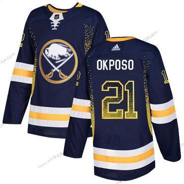 Adidas Herrar Buffalo Sabres #21 Kyle Okposo Marin Tröjor