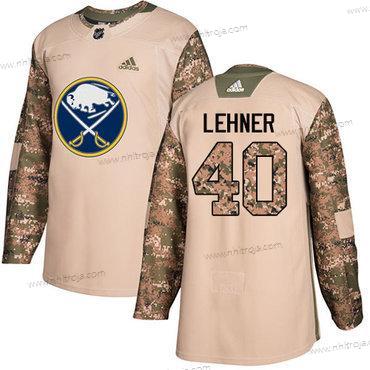 Adidas Herrar Buffalo Sabres #40 Robin Lehner Camo Autentisk 2017 Veterans Day Stitched NHL Tröjor