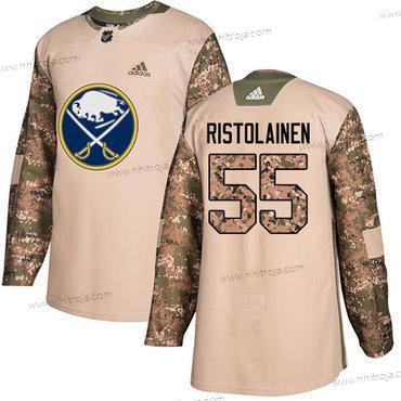 Adidas Herrar Buffalo Sabres #55 Rasmus Ristolainen Camo Autentisk 2017 Veterans Day Stitched NHL Tröjor