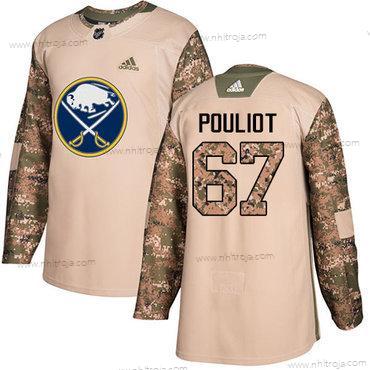 Adidas Herrar Buffalo Sabres #67 Benoit Pouliot Camo Autentisk 2017 Veterans Day Stitched NHL Tröjor