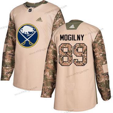 Adidas Herrar Buffalo Sabres #89 Alexander Mogilny Camo Autentisk 2017 Veterans Day Stitched NHL Tröjor