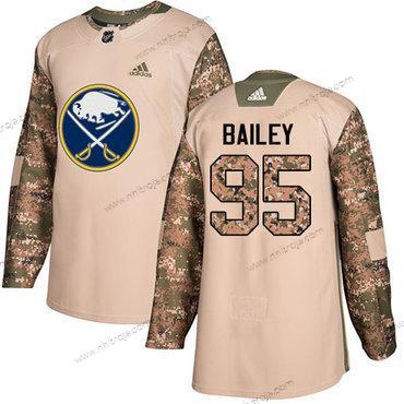 Adidas Herrar Buffalo Sabres #95 Justin Bailey Camo Autentisk 2017 Veterans Day Stitched NHL Tröjor