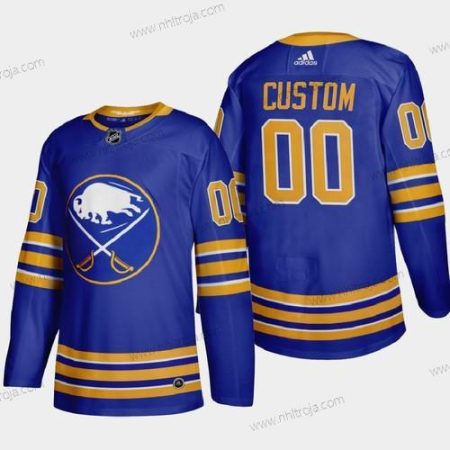 Adidas Herrar Buffalo Sabres Skräddarsydda 2020-21 Royal Blå Autentisk Player Stitched NHL Hemma Tröjor