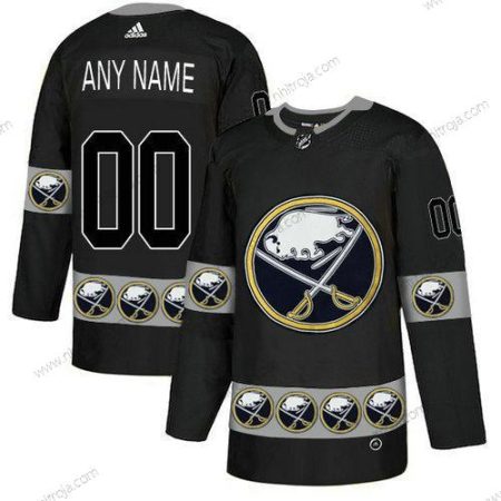 Adidas Herrar Buffalo Sabres Skräddarsydda Svart Team Logos Tröjor