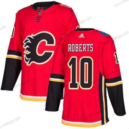 Adidas Herrar Calgary Flames #10 Gary Roberts Röd Autentisk Stitched NHL Hemma Tröjor