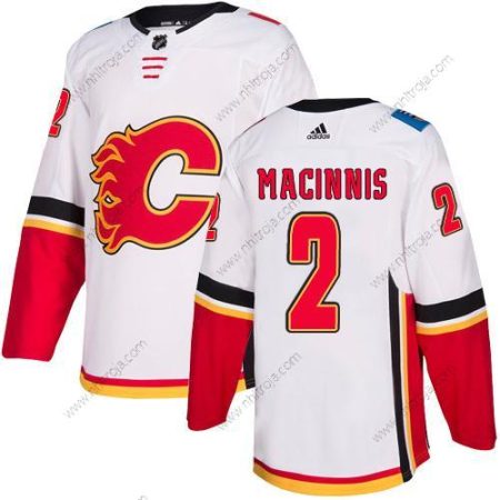 Adidas Herrar Calgary Flames #2 Al Macinnis Vit Autentisk NHL Borta Tröjor