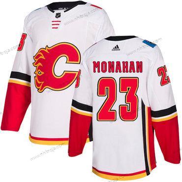 Adidas Herrar Calgary Flames #23 Sean Monahan Vit Autentisk NHL Borta Tröjor