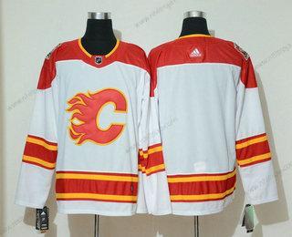 Adidas Herrar Calgary Flames Blank Vit 2019 Heritage Klassisk Stitched NHL Tröjor