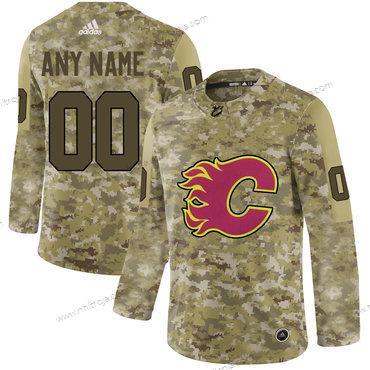 Adidas Herrar Calgary Flames Skräddarsydda Camo Tröjor