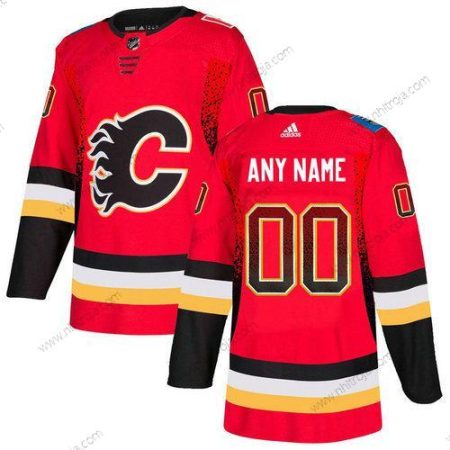 Adidas Herrar Calgary Flames Skräddarsydda Röd Tröjor