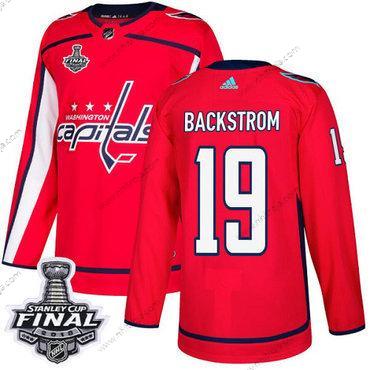 Adidas Herrar Capitals #19 Nicklas Backstrom Röd Autentisk 2018 Stanley Cup Final Stitched NHL Hemma Tröjor