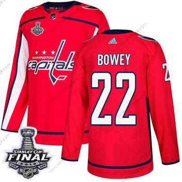 Adidas Herrar Capitals #22 Madison Bowey Röd Autentisk 2018 Stanley Cup Final Stitched NHL Hemma Tröjor