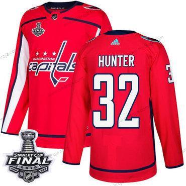 Adidas Herrar Capitals #32 Dale Hunter Röd Autentisk 2018 Stanley Cup Final Stitched NHL Hemma Tröjor