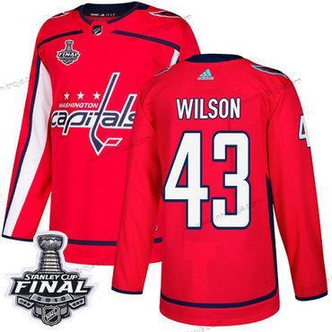 Adidas Herrar Capitals #43 Tom Wilson Röd Autentisk 2018 Stanley Cup Final Stitched NHL Hemma Tröjor