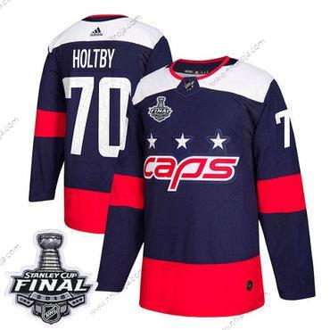 Adidas Herrar Capitals #70 Braden Holtby Marin Autentisk 2018 Stadium Series Stanley Cup Final Stitched NHL Tröjor