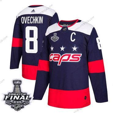 Adidas Herrar Capitals #8 Alex Ovechkin Marin Autentisk 2018 Stadium Series Stanley Cup Final Stitched NHL Tröjor