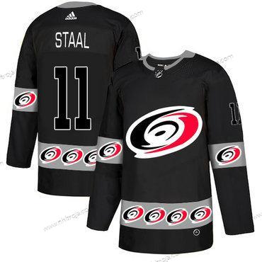 Adidas Herrar Carolina Hurricanes #11 Jordan Staal Svart Team Logos Tröjor