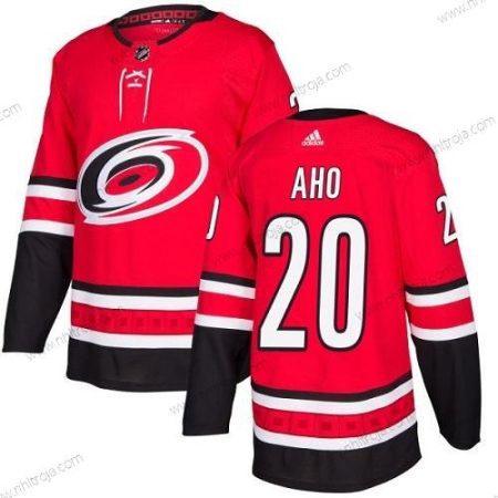 Adidas Herrar Carolina Hurricanes #20 Sebastian Aho Röd Autentisk Stitched NHL Hemma Tröjor