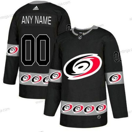 Adidas Herrar Carolina Hurricanes Skräddarsydda Svart Team Logos Tröjor