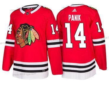 Adidas Herrar Chicago Blackhawks #14 Richard Panik Röd Autentisk Stitched NHL Hemma Tröjor