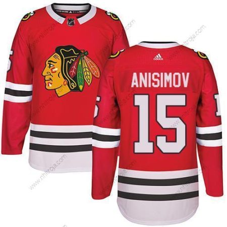 Adidas Herrar Chicago Blackhawks #15 Artem Anisimov Röd Autentisk Stitched NHL Hemma Tröjor