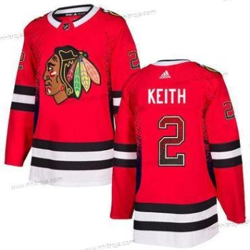 Adidas Herrar Chicago Blackhawks #2 Duncan Keith Röd Tröjor