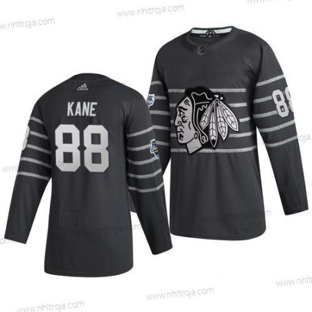 Adidas Herrar Chicago Blackhawks #88 Patrick Kane Grå 2020 NHL All-Star Game Tröjor